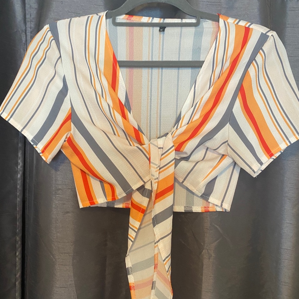 Front Tie Crop Top